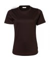 Dames T-shirt Tee Jays Interlock 580 Chocolate